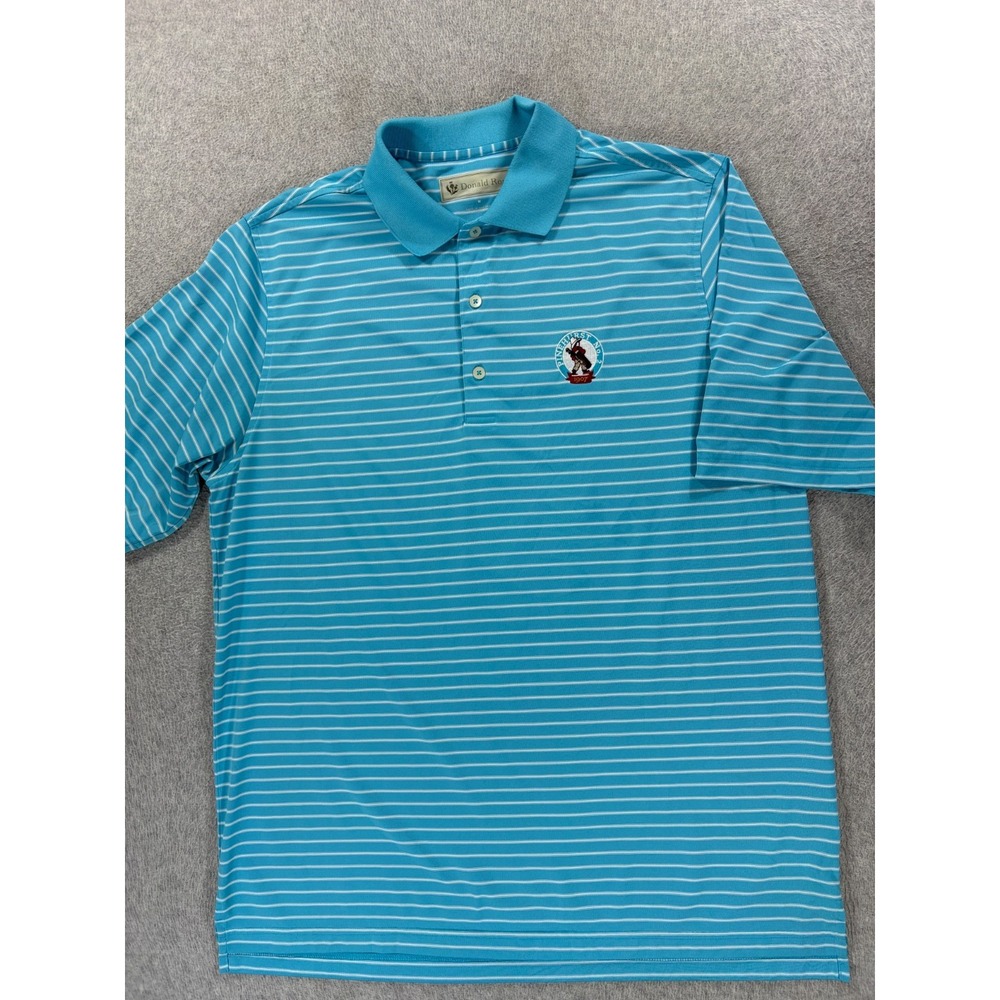 Pinehurst No 2 Striped Donald Ross Short Sleeve Golf Polo Shirt (Men's Medium)